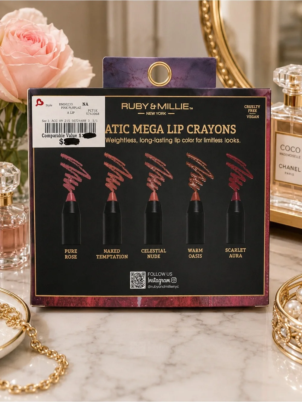 Ruby & Millie New York Dramatic Mega Lip Crayons – New With Tags (NWT)
